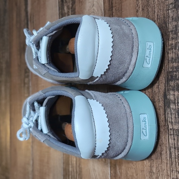 Clarks Nature X One Grey Combi Suede Leather With - Picture 3 of 9